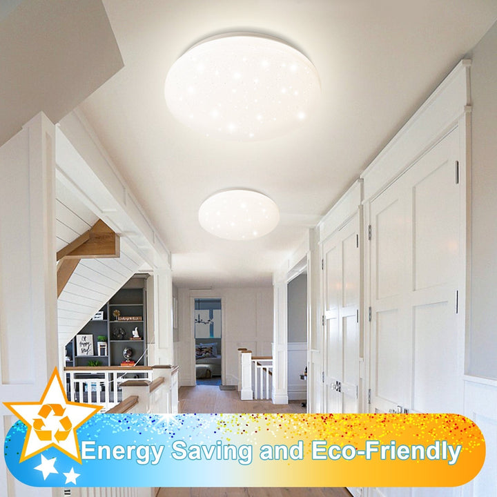 24W LED-Deckenleuchte dimmbar mit Sternenhimmel-Effekt