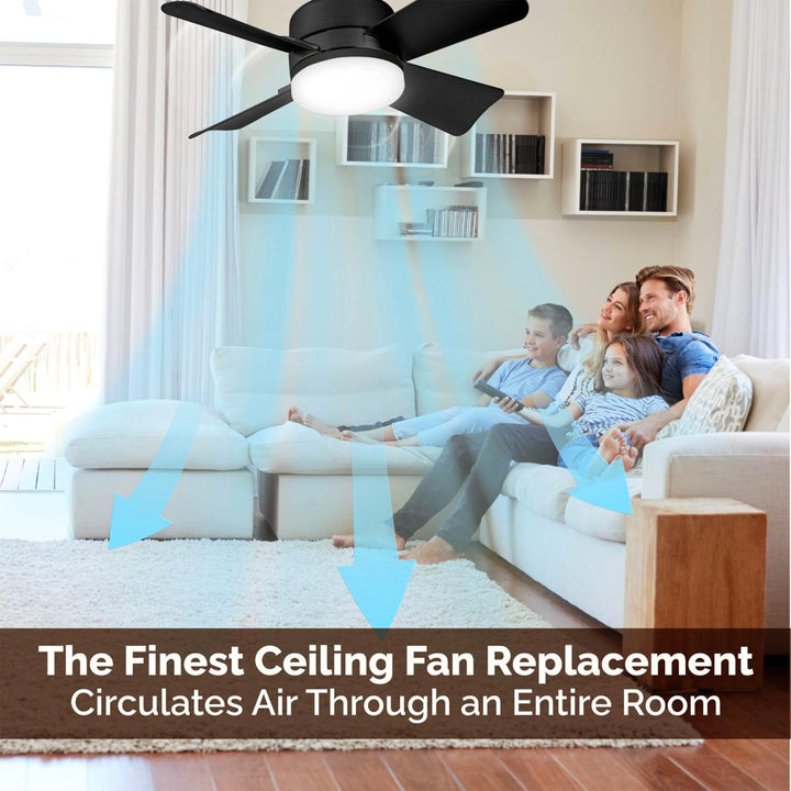 2-IN-1 TRAGBARER DECKENVENTILATOR & LICHT mit Fernbedienung