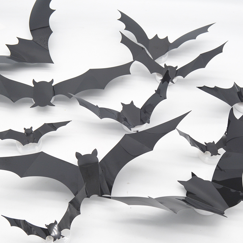 3D Fledermaus LED Wanddekoration — Machen Sie Ihr Zuhause zur gruseligsten Halloween-Bühne mit lebensechten Flugillusionen!