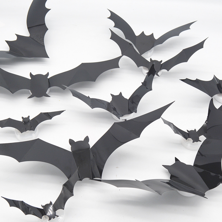 3D Fledermaus LED Wanddekoration — Machen Sie Ihr Zuhause zur gruseligsten Halloween-Bühne mit lebensechten Flugillusionen!