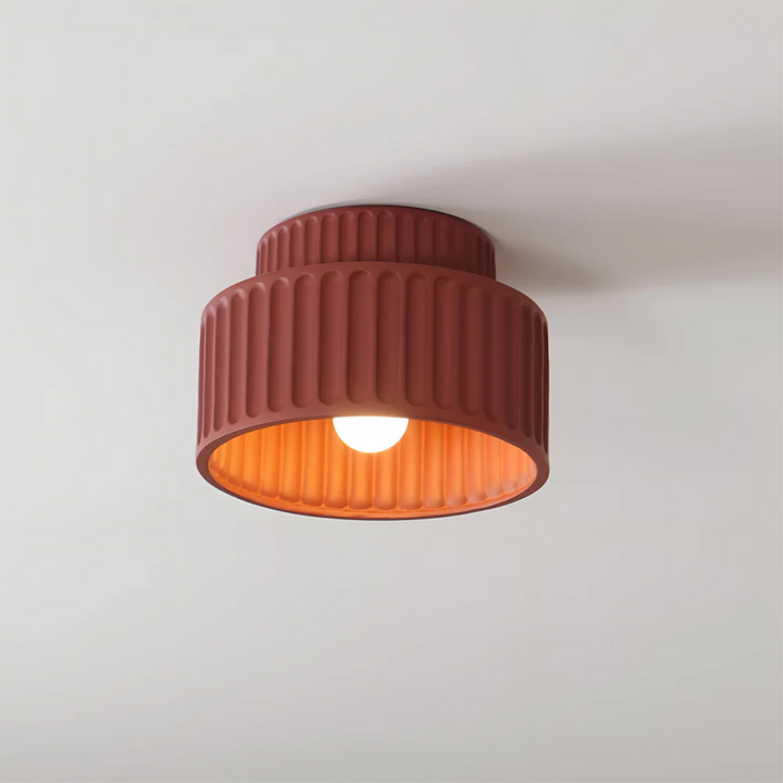 Moderne gerippte Deckenlampe