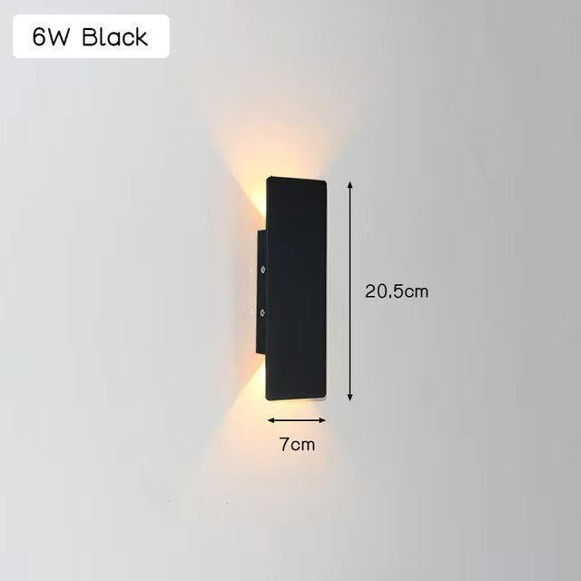 Leicht - Moderne wetterfeste LED-Wandleuchte aus Aluminium für den Außenbereich