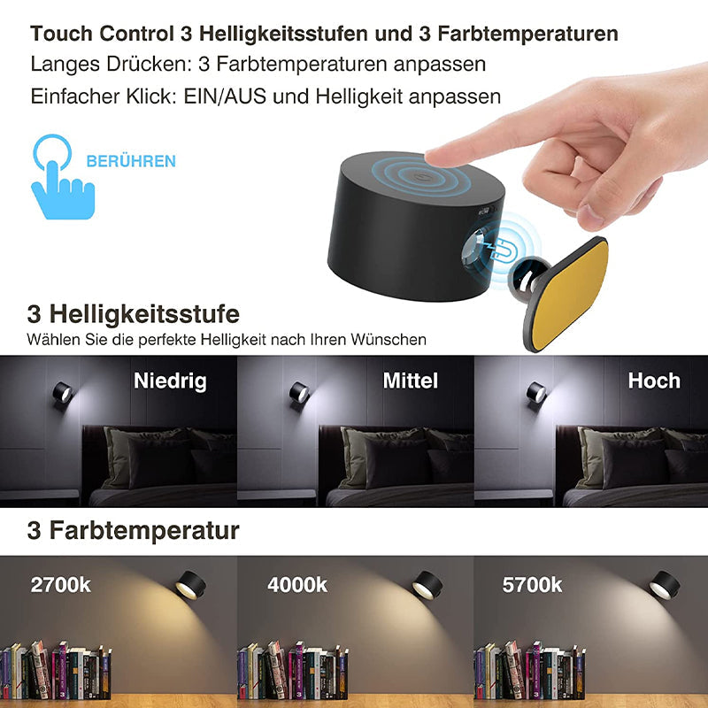 Magnetische Wandlampe