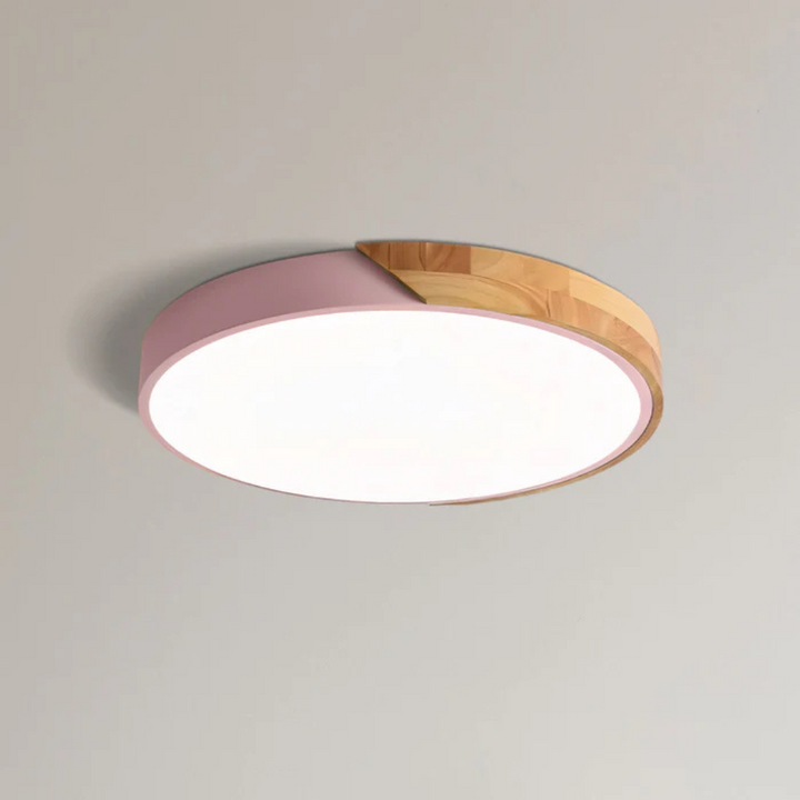 Skandinavische Holz-LED-Deckenleuchte