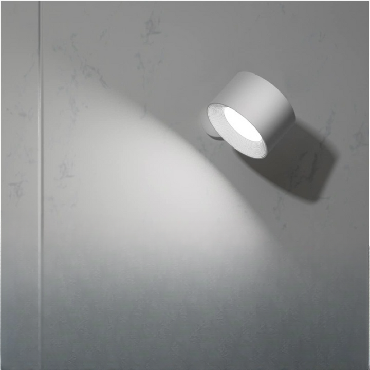 LED-Wandlampen, Wandmontierte Lampen mit wiederaufladbarem Akku, 3 Farbtemperaturen & 3 Helligkeitsstufen, 360° drehbare Magnetkugel, kabellose Wandlampen für Studium, Lesen, Nachttisch