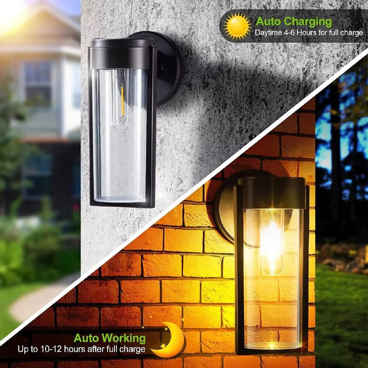 Solarbetriebene Wandlampe