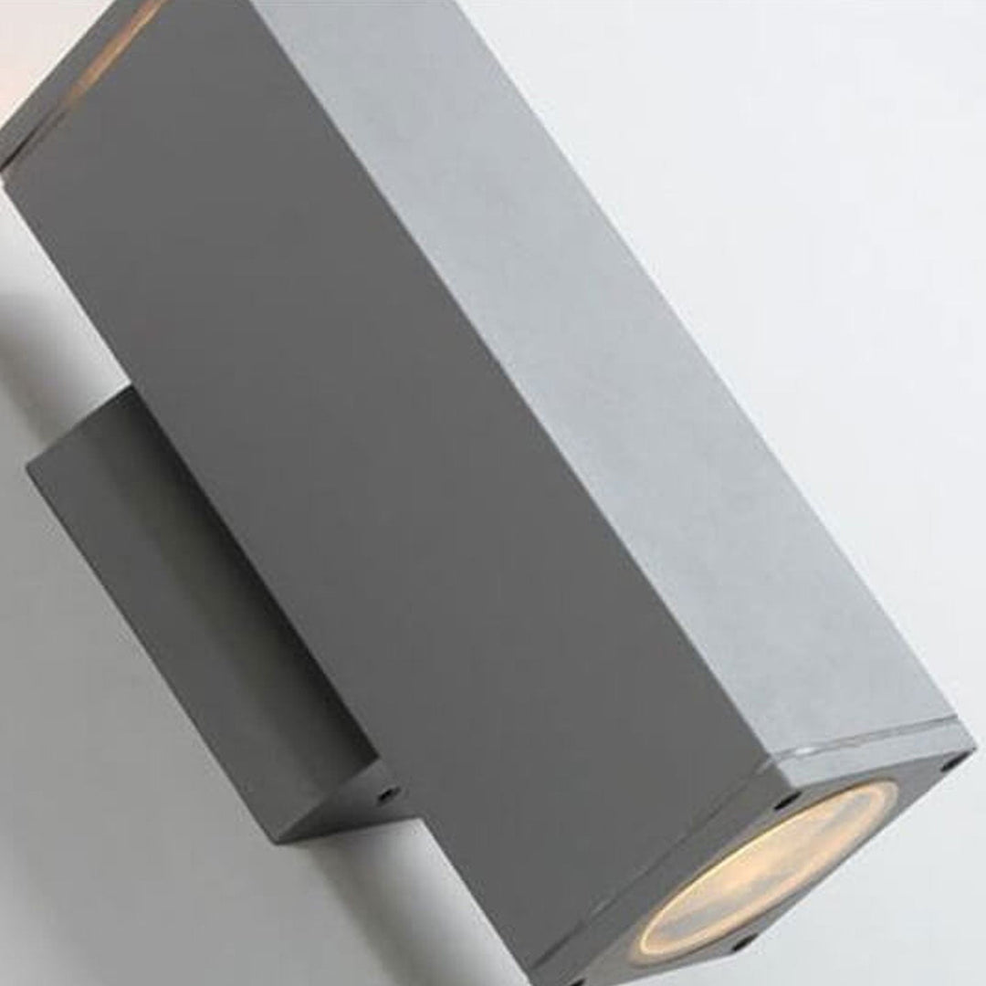 Moderner minimalistischer quadratischer Säulen-LED-leuchtender wetterfester Wandleuchten-Lampe