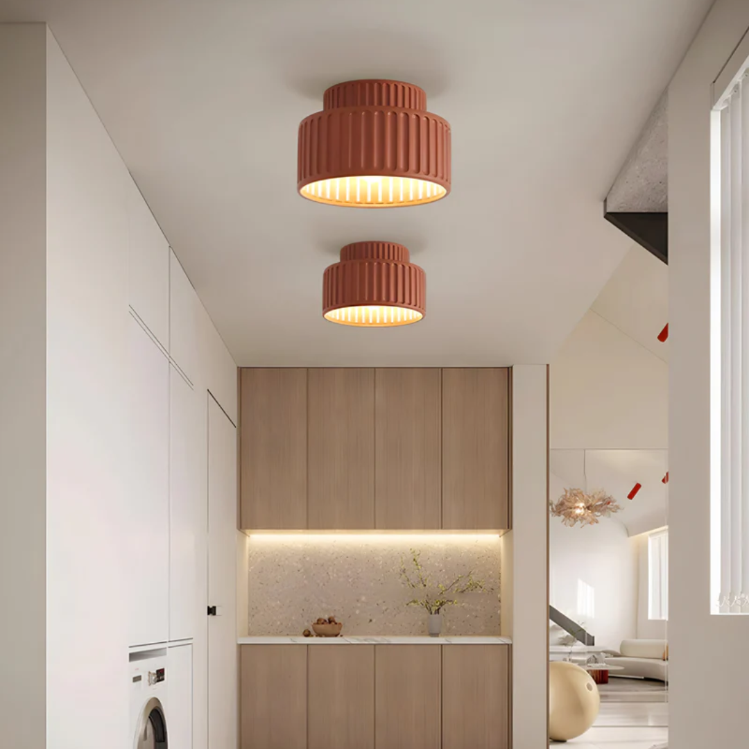 Moderne gerippte Deckenlampe