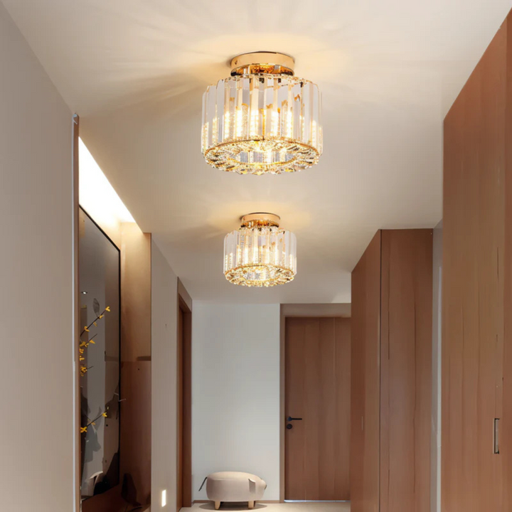 Luxuriöse Kristall-Deckenlampe | Strahlende Deckenbeleuchtung
