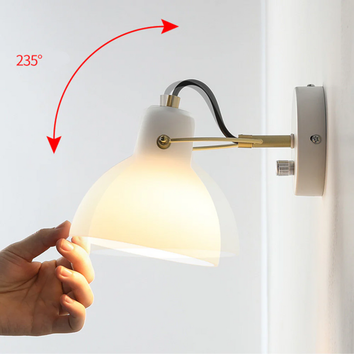 Stylische Wandleuchte für drinnen