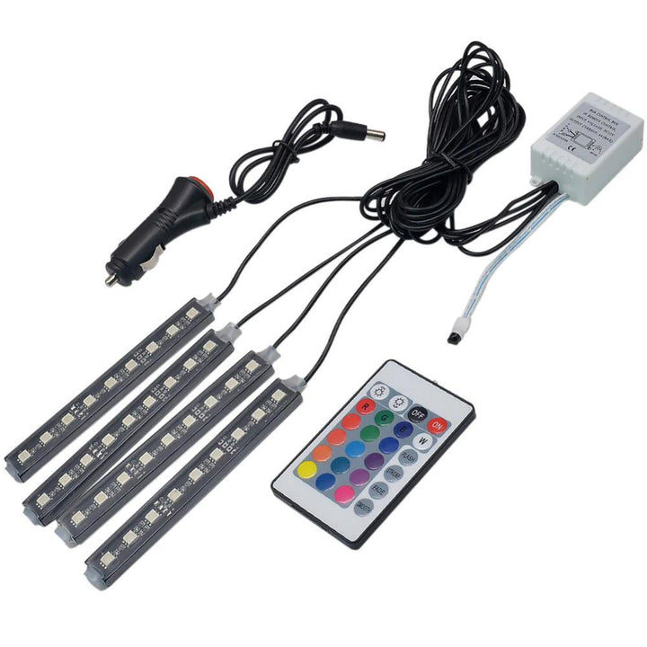 Auto RGB LED Streifenlicht Drahtlose Fernbedienung und Sprachsteuerung
