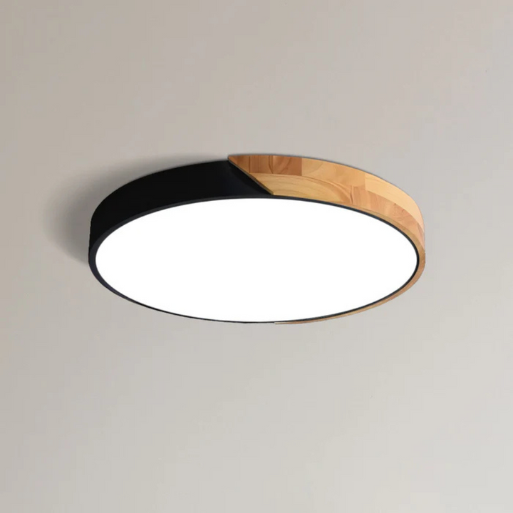 Skandinavische Holz-LED-Deckenleuchte