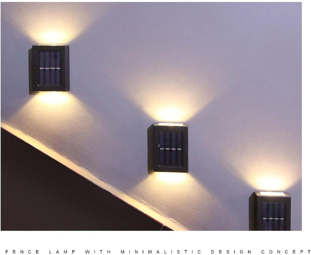 Solar Wandleuchten Außen Wasserdichte LED Lampe