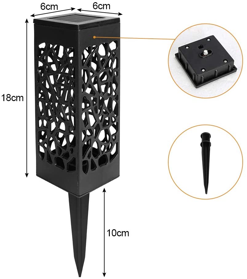 12X Solarleuchten LED Gehwegbeleuchtung Gartenbeleuchtung