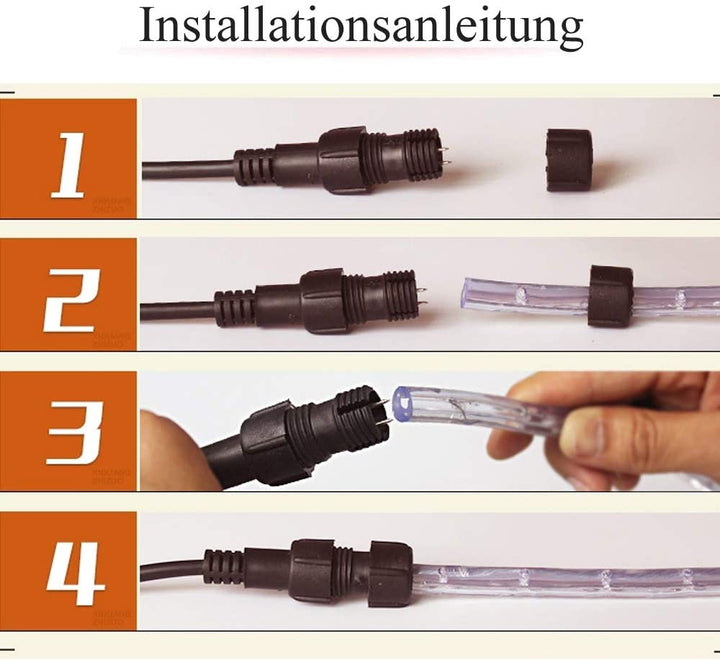 LED-Lichtrohr IP44 mit Timer 10m-50m
