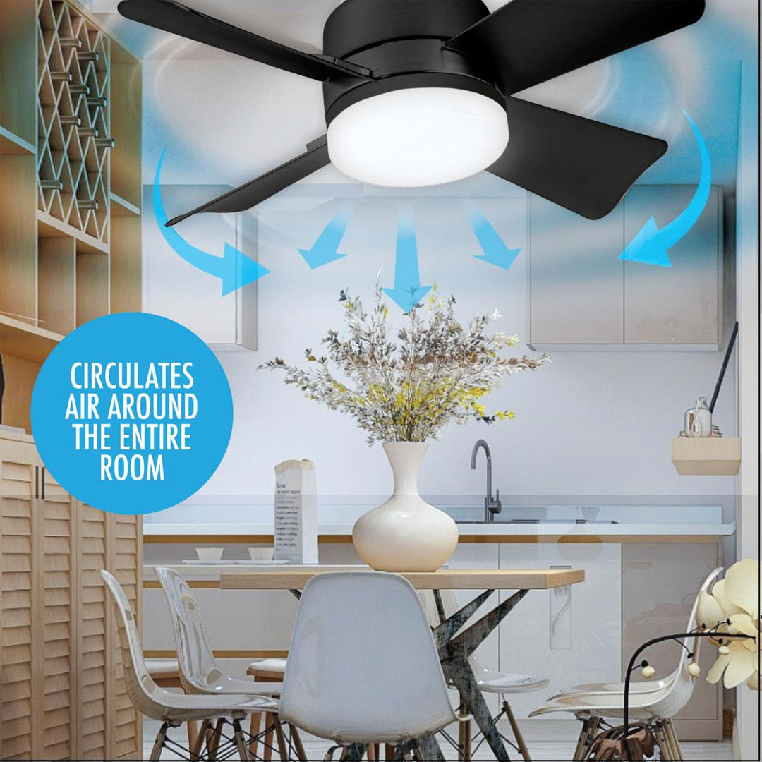 2-IN-1 TRAGBARER DECKENVENTILATOR & LICHT mit Fernbedienung