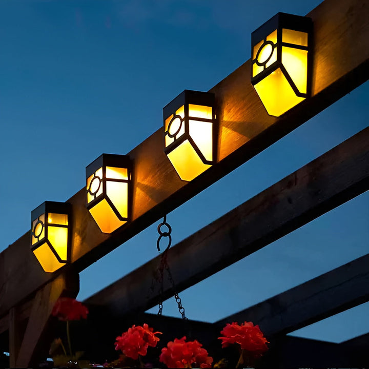 Solar-LED-Wandlampe – Energiesparend und wetterfest | 2er-Pack für den Außenbereich