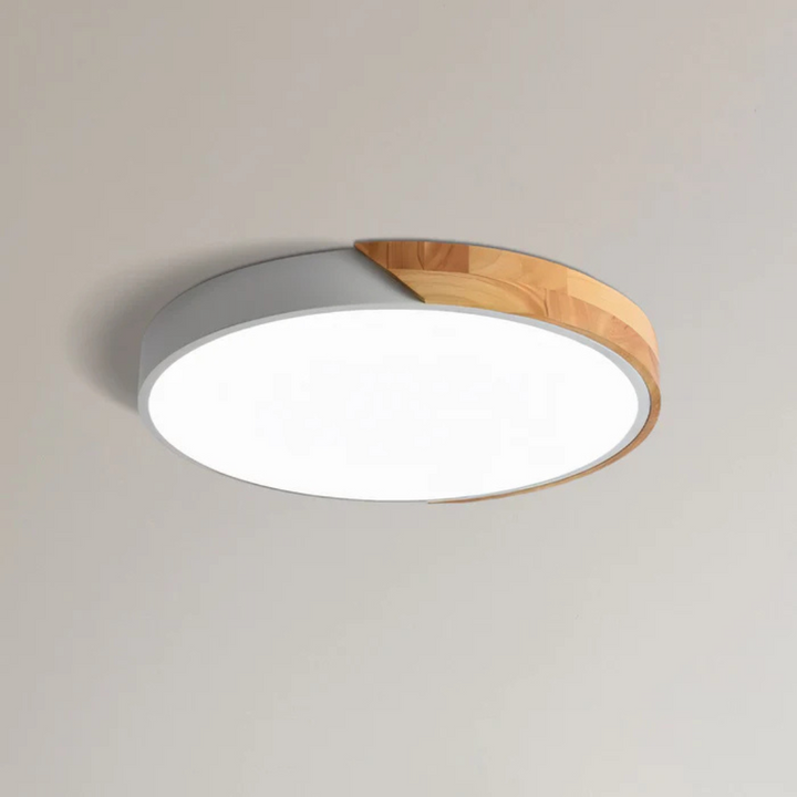 Skandinavische Holz-LED-Deckenleuchte