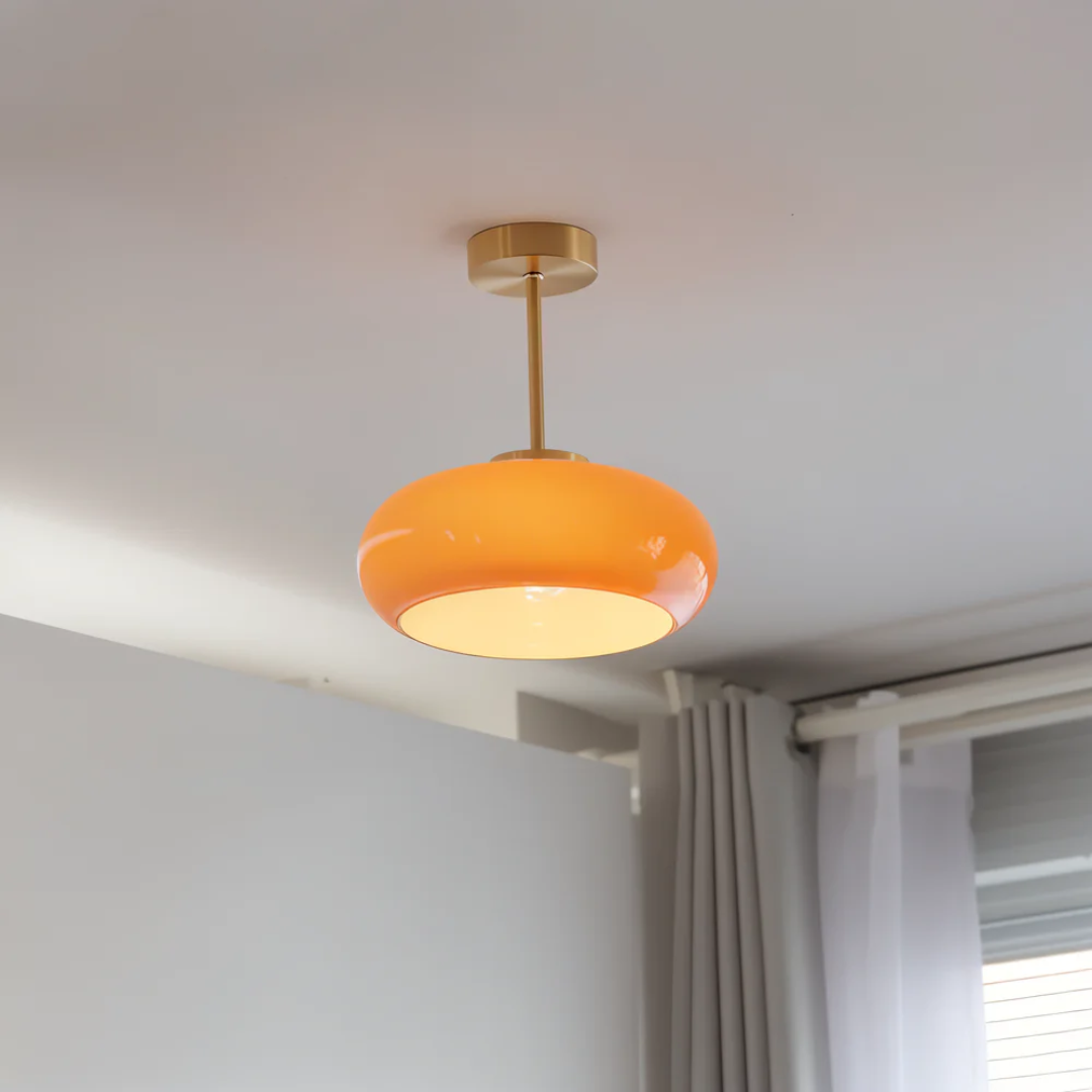Vintage Gelbe Deckenlampe