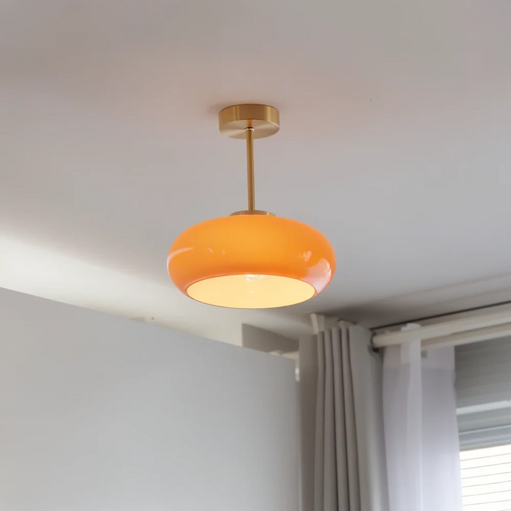 Vintage Gelbe Deckenlampe