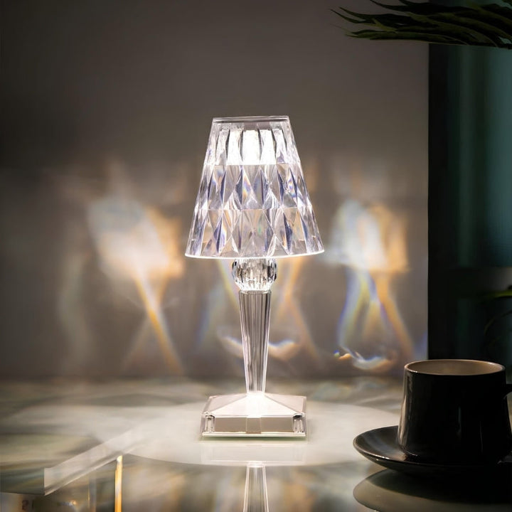 Kristall Tischlampe mit Touch-Steuerung - LumeCrystal