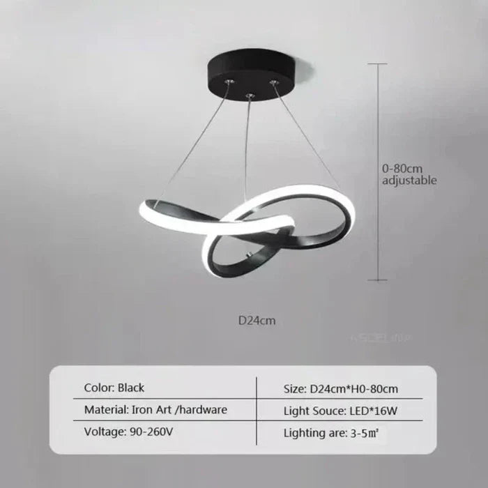 Moderne LED-Deckenlampe - WaveGlow