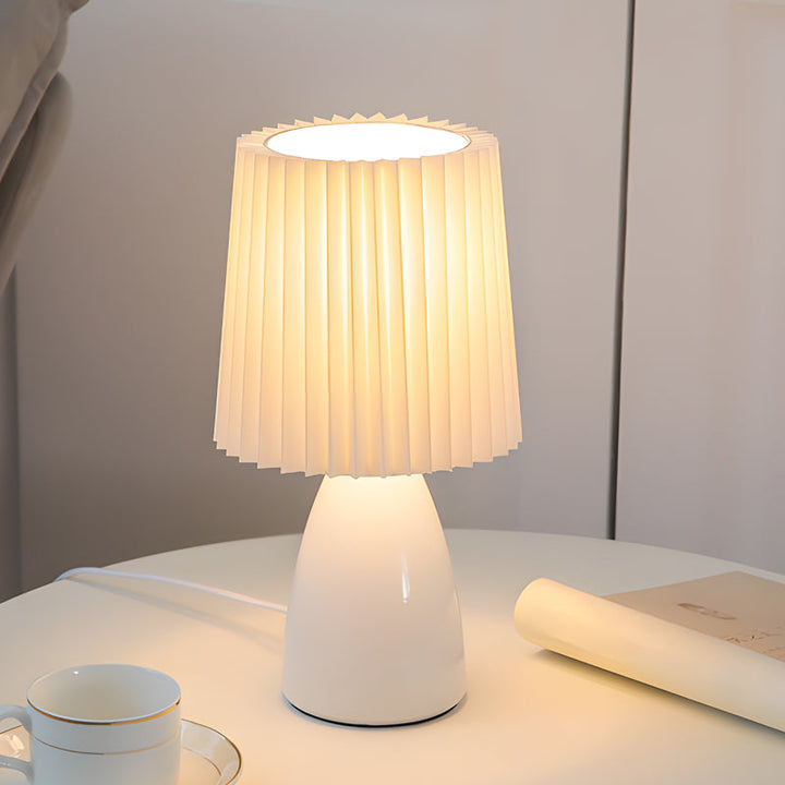 GlasDimm | Elegante USB dimmbare Tischlampe mit Glasfuß