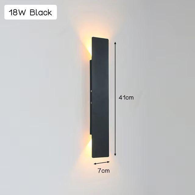 Leicht - Moderne wetterfeste LED-Wandleuchte aus Aluminium für den Außenbereich