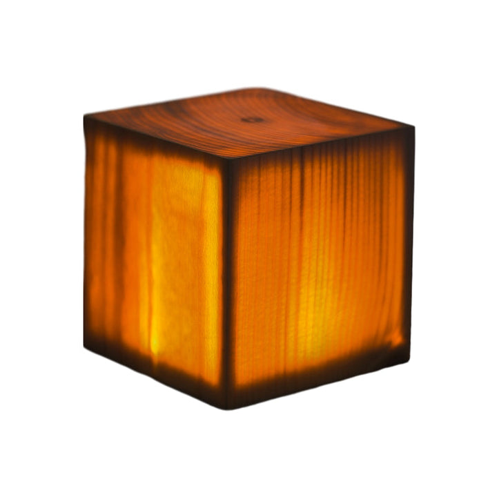 Stylische LED Tischlampe - WoodGlow