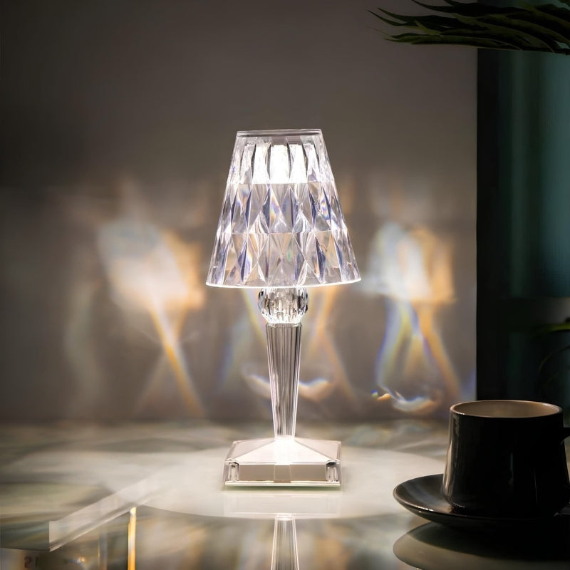 Kristall Tischlampe mit Touch-Steuerung - LumeCrystal