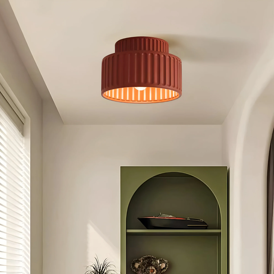 Moderne gerippte Deckenlampe