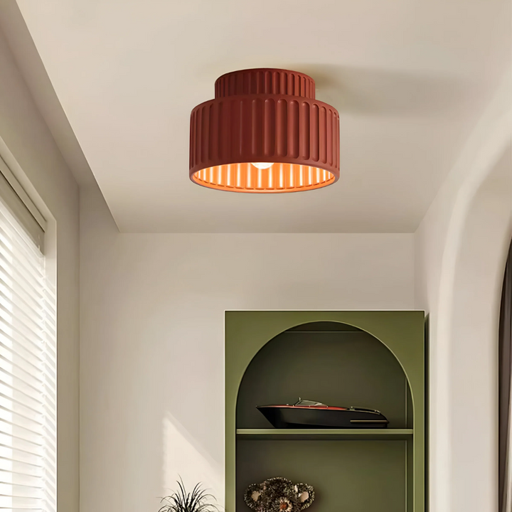 Moderne gerippte Deckenlampe