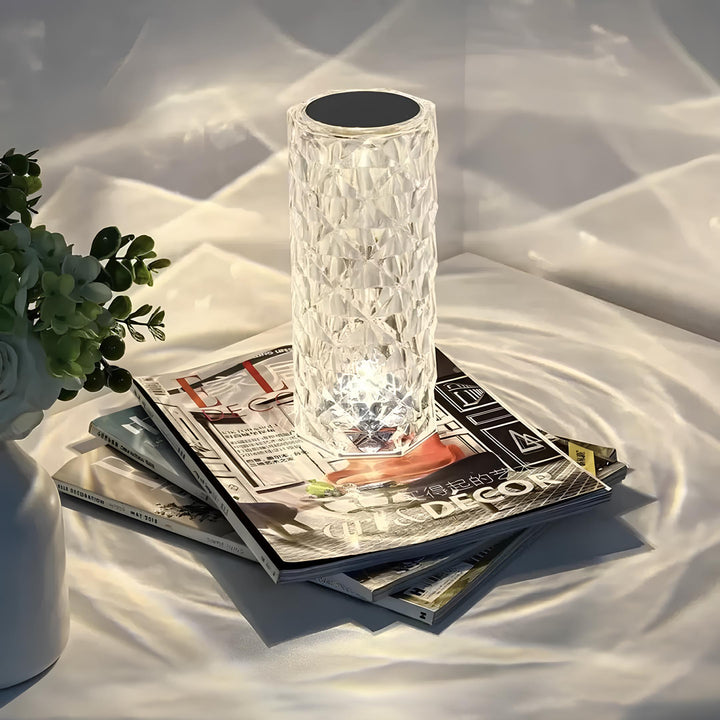 Kristall Tischlampe mit Touch-Steuerung - Aurora
