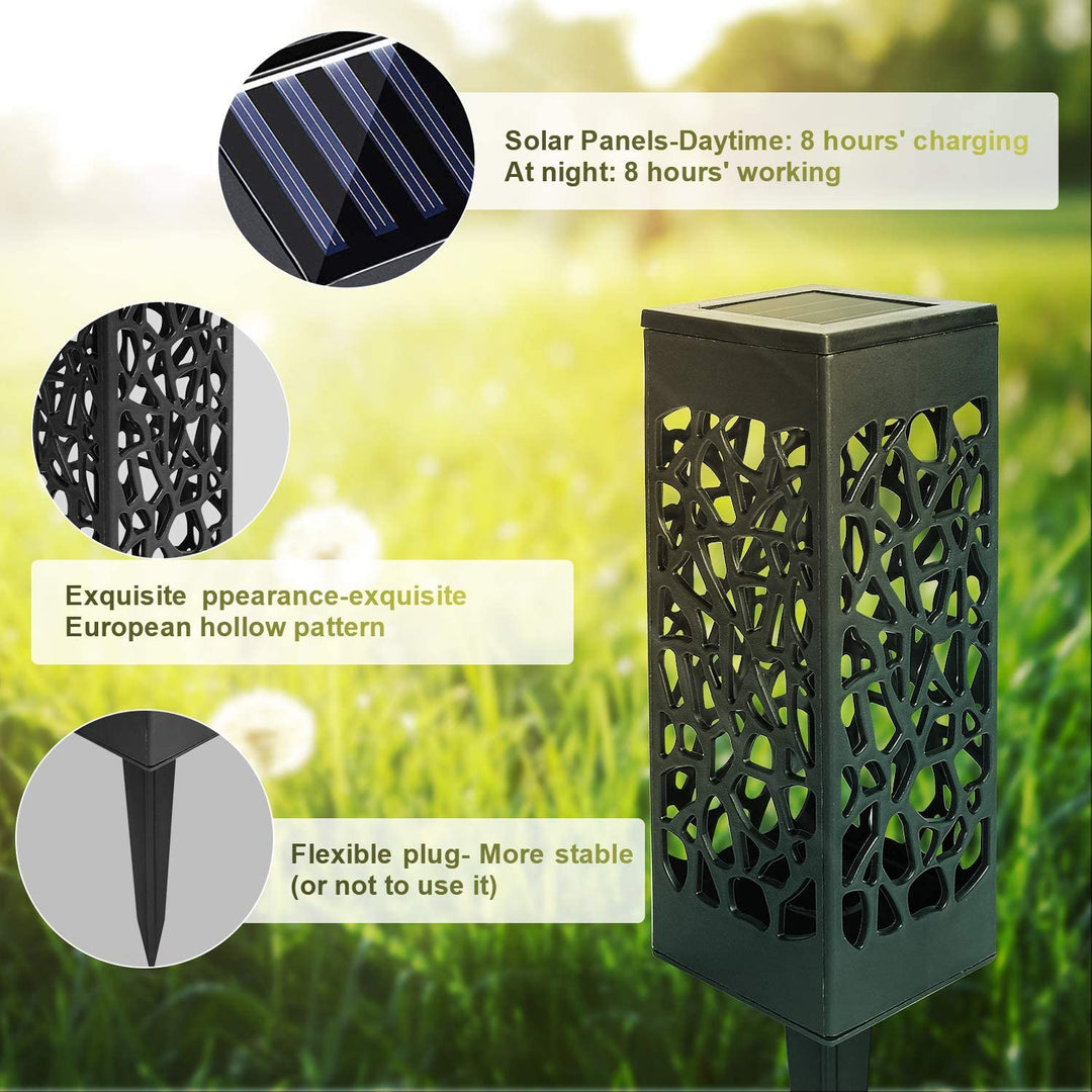 12X Solarleuchten LED Gehwegbeleuchtung Gartenbeleuchtung