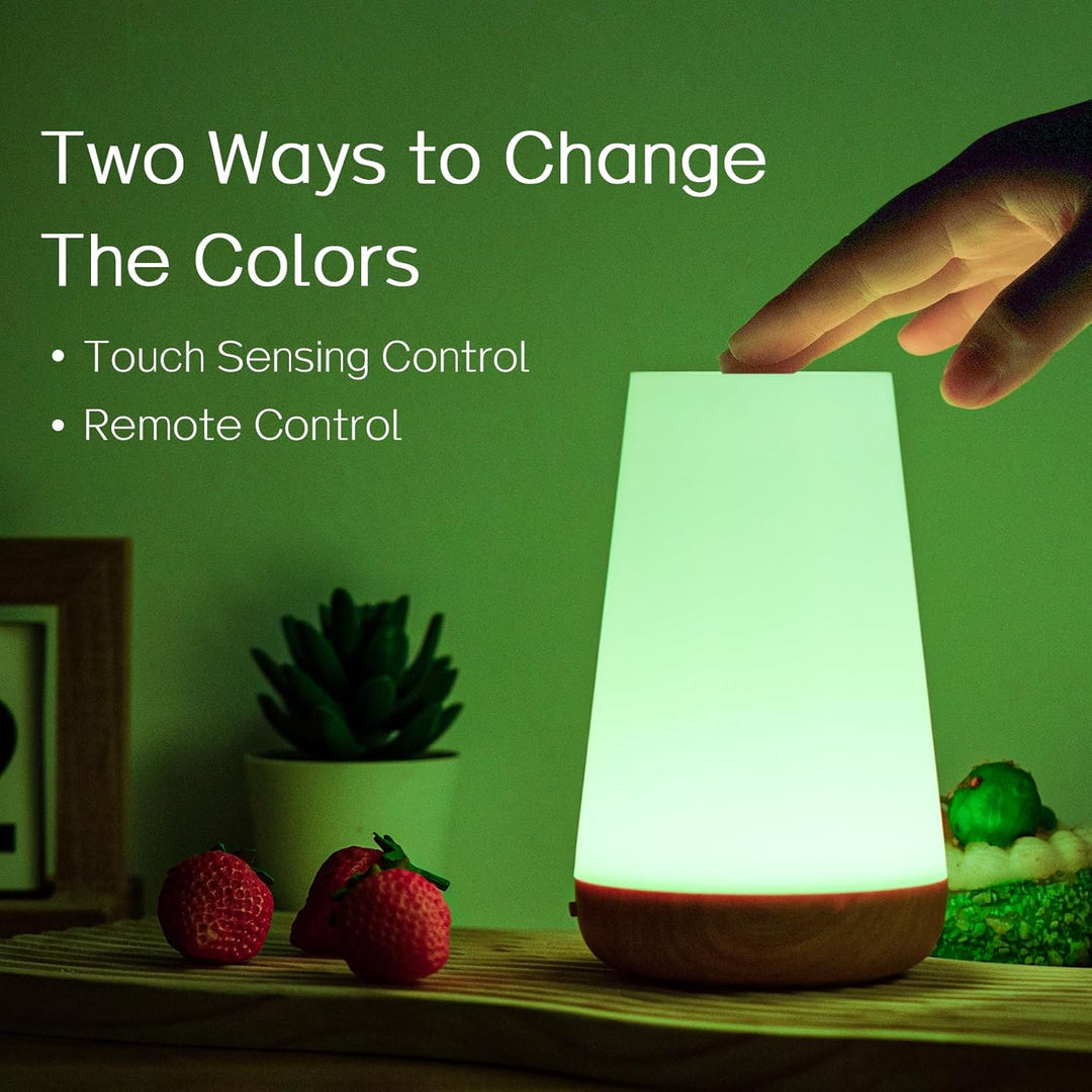 Nachttischlampe, LED Touch Tischlampe, 13 RGB Farben wechselnd