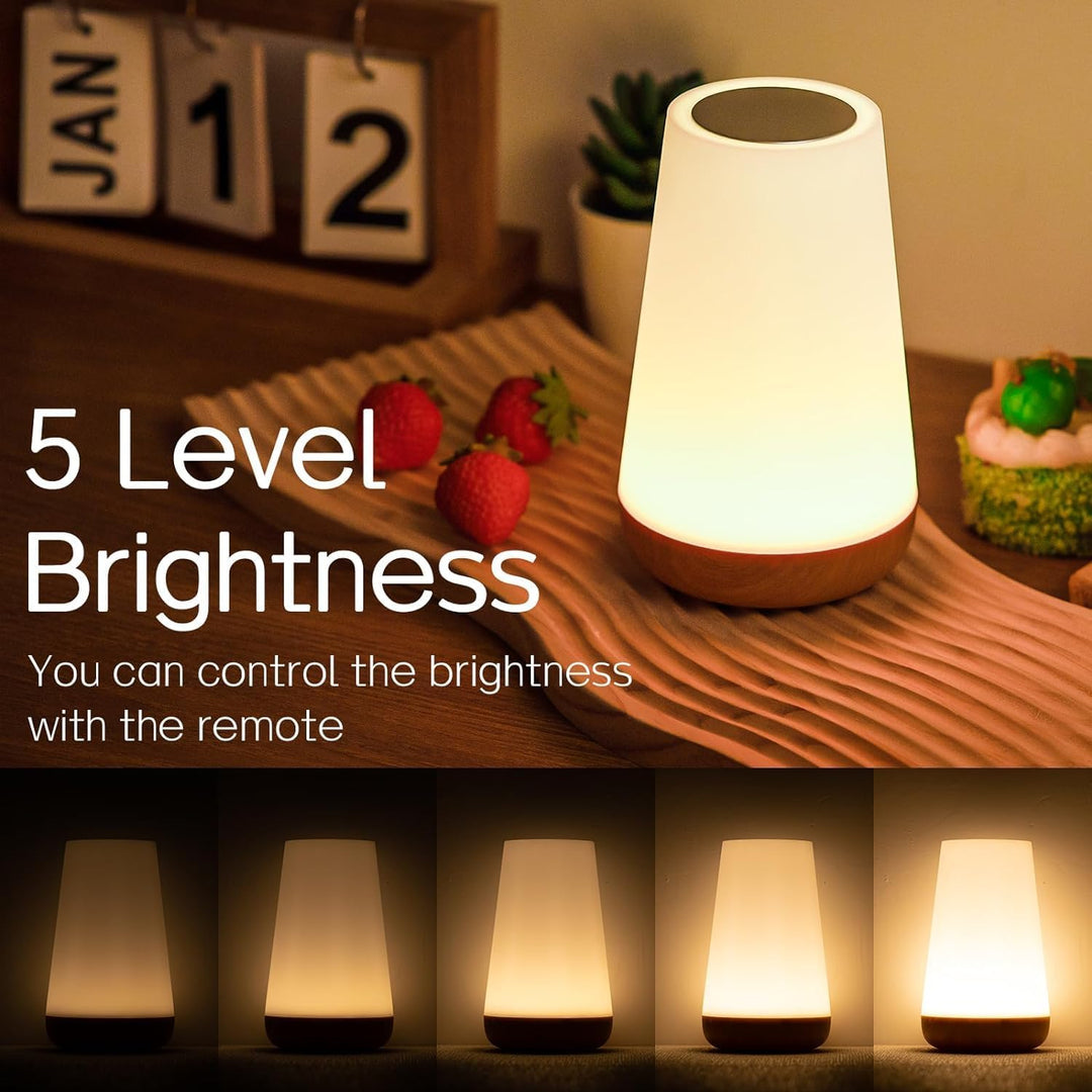 Nachttischlampe, LED Touch Tischlampe, 13 RGB Farben wechselnd