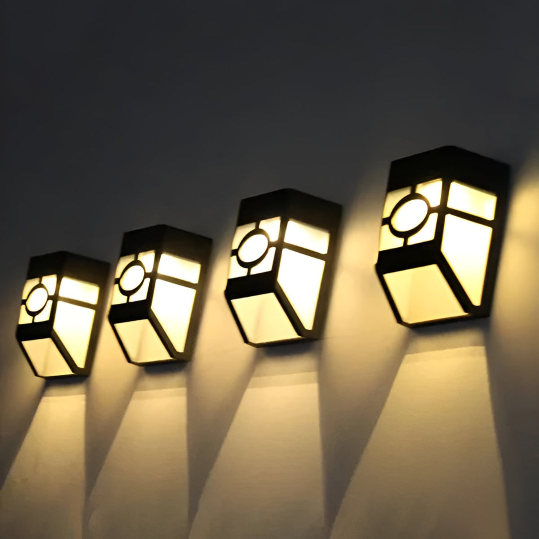 Solar LED Wandlicht – Energiesparend und Wetterfest | 2er-Pack für den Außenbereich