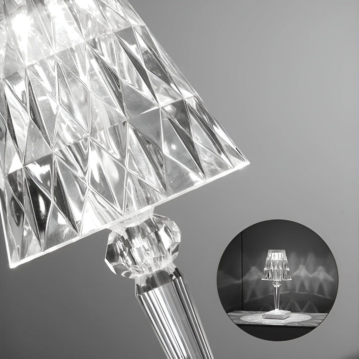 Diamond Glow - Wireless USB Crystal Shine Nachttischlampe