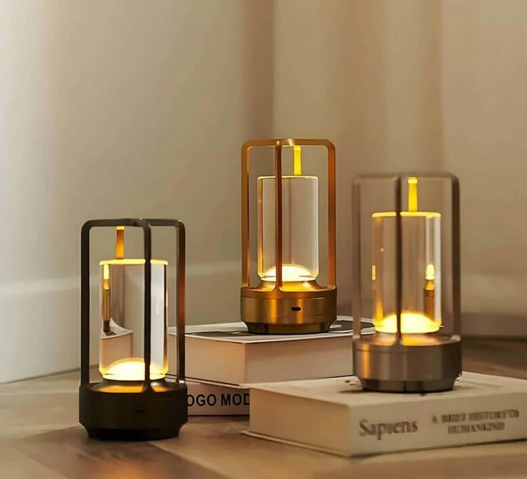 Wasserdichte und tragbare Kristall-Tischlampe - AuroraGlow