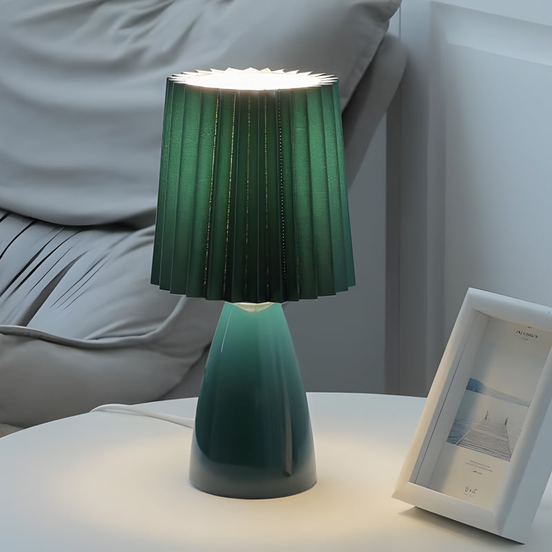 GlasDimm | Elegante USB dimmbare Tischlampe mit Glasfuß