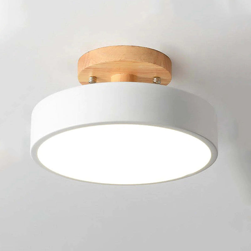 Stilvolle LED-Deckenlampe aus Holz und Acryl für Schlafzimmer, Esszimmer und Wohnzimmer