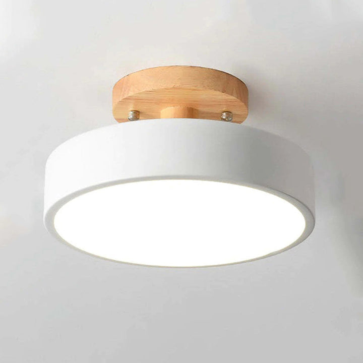 Stilvolle LED-Deckenlampe aus Holz und Acryl für Schlafzimmer, Esszimmer und Wohnzimmer