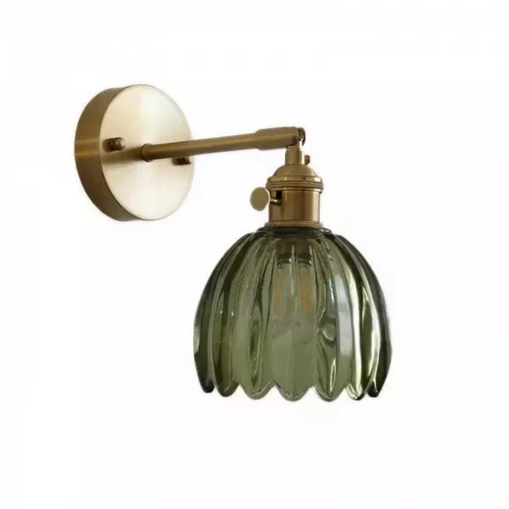 Retro-Glas-Wandlampe Tulpe