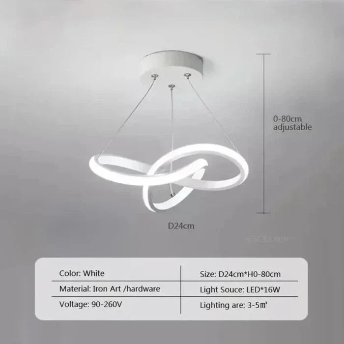 Moderne LED-Deckenlampe - WaveGlow