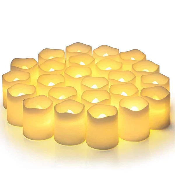 Set von 24 LED Flameless Kerzen - GlowFlicker