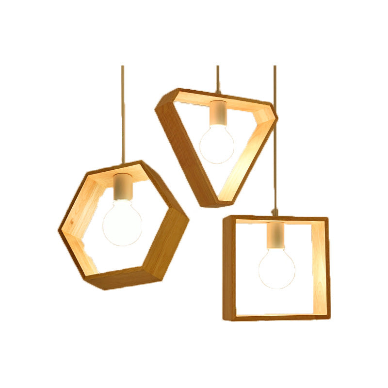 Geometrische Pendelleuchte