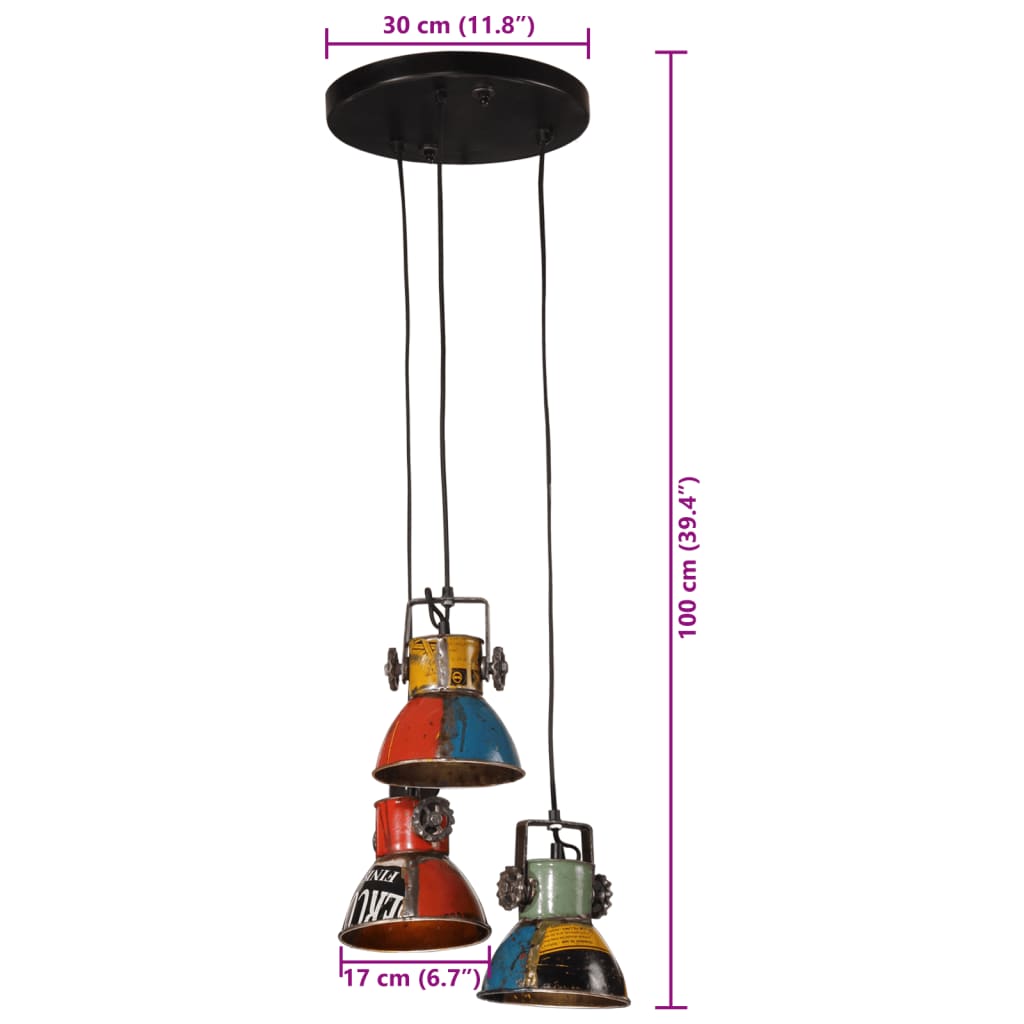 Einzigartige Dreieckige Deckenlampe - Industrieatmosphäre für Ihr Interieur