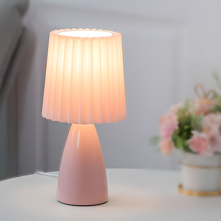 GlasDimm | Elegante USB dimmbare Tischlampe mit Glasfuß