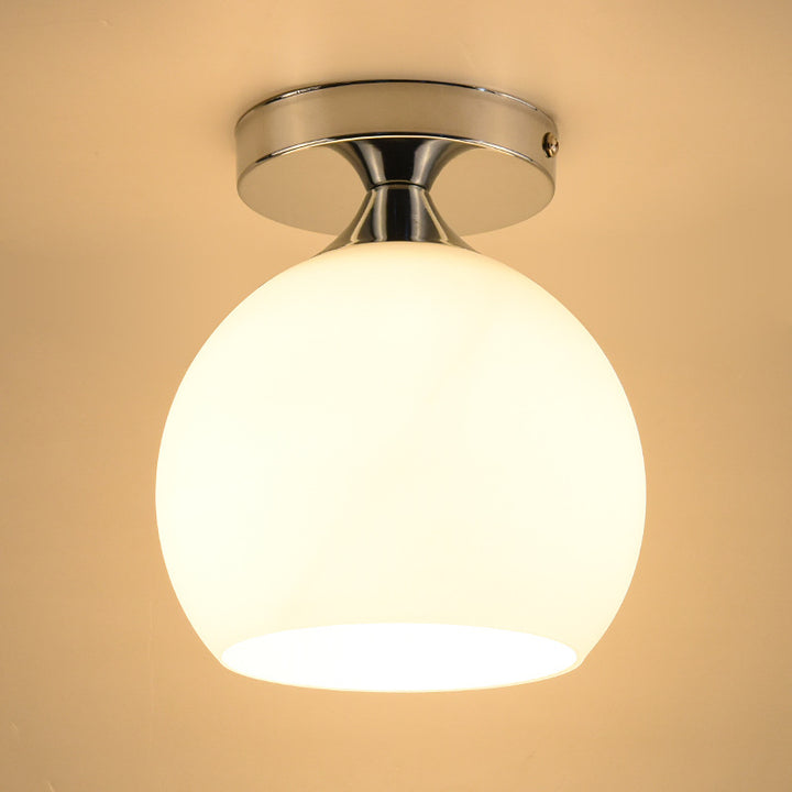 Moderne Glas-Globus-Deckenleuchte