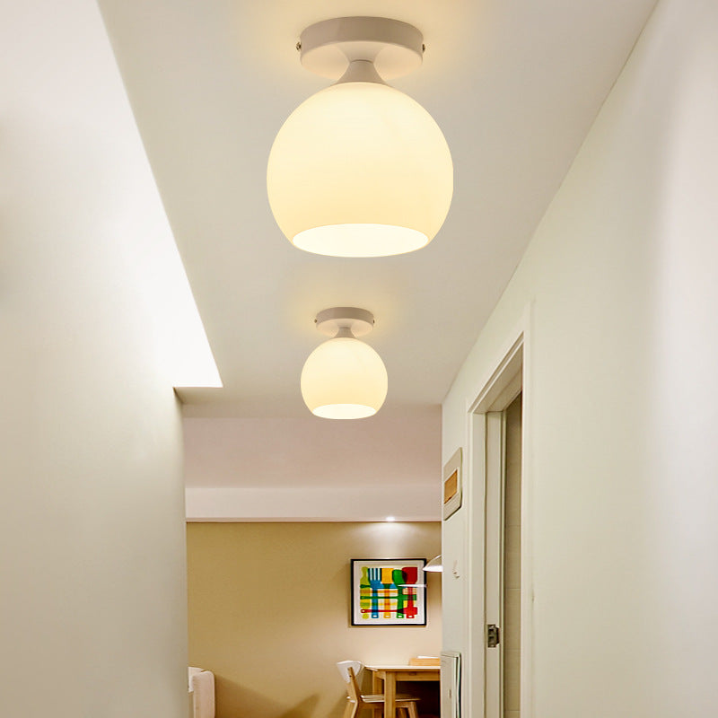 Moderne Glas-Globus-Deckenleuchte